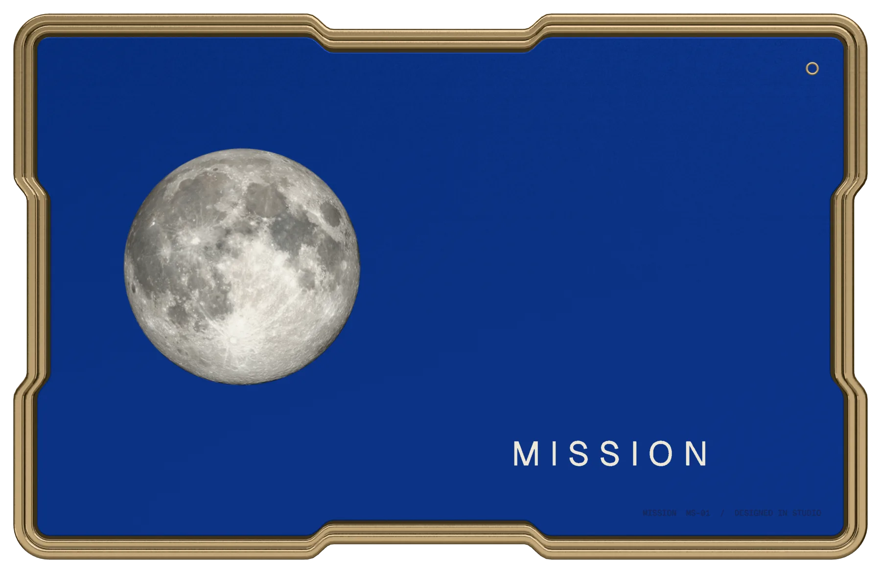 The Mission card, front face